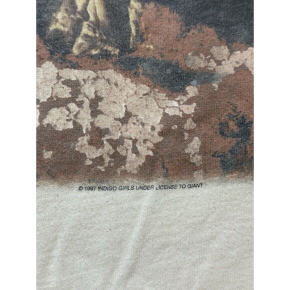 Vintage 1997 Indigo Girls Album Promo T-shirt "Shaming of the Sun" Double Sided - Picture 3 of 8